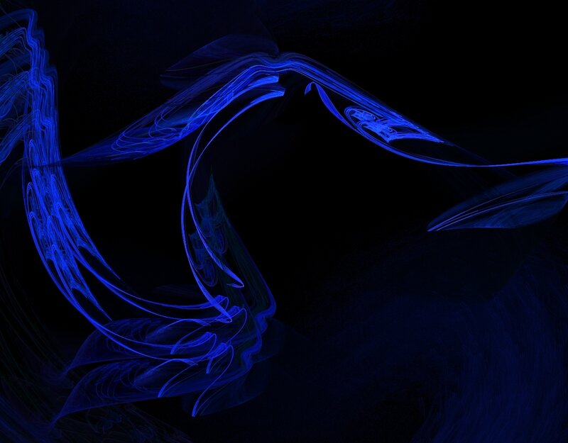 blue abstract fractal swirl