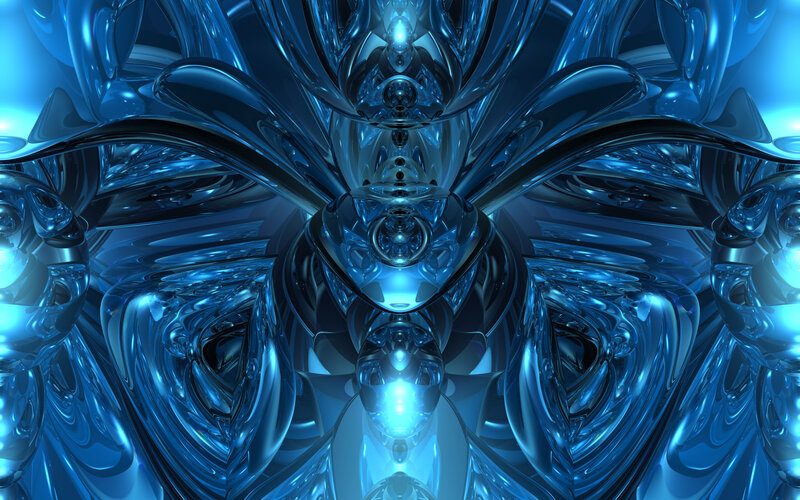 Blue Abstract Fractal