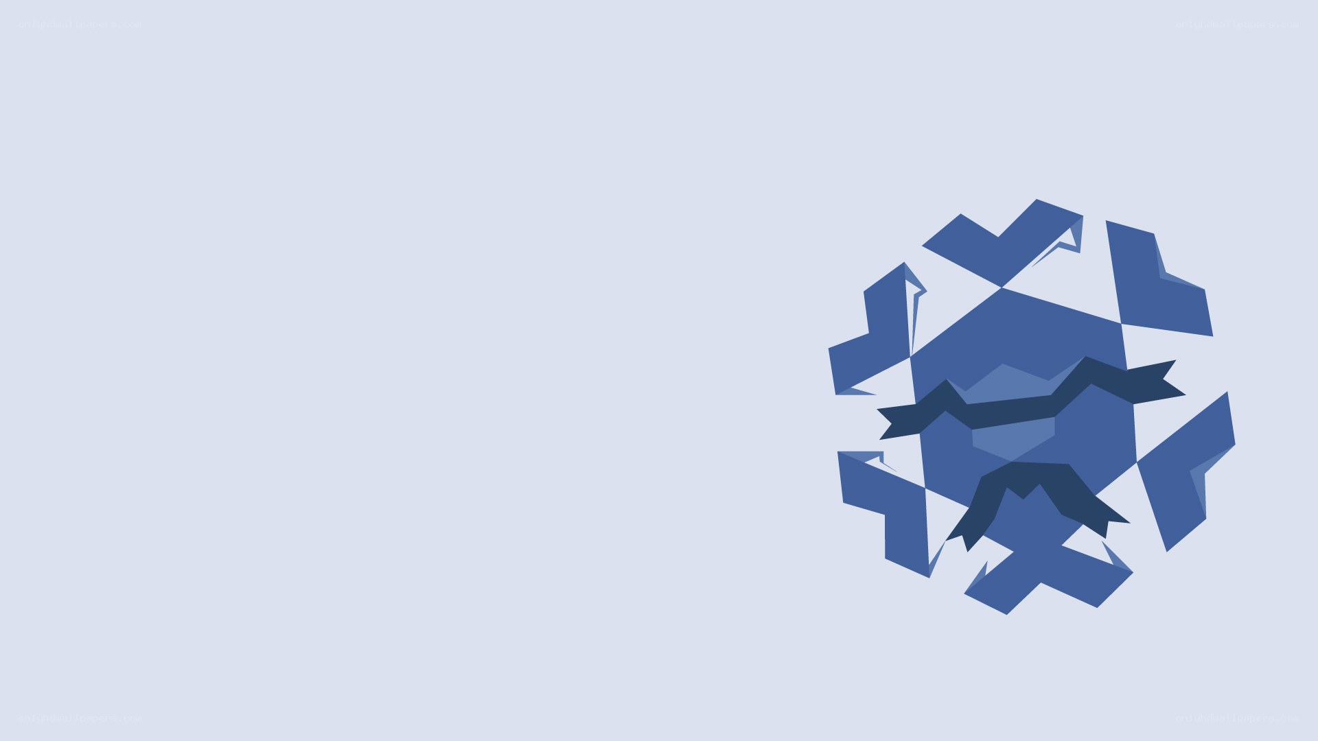 blue abstract geometric design