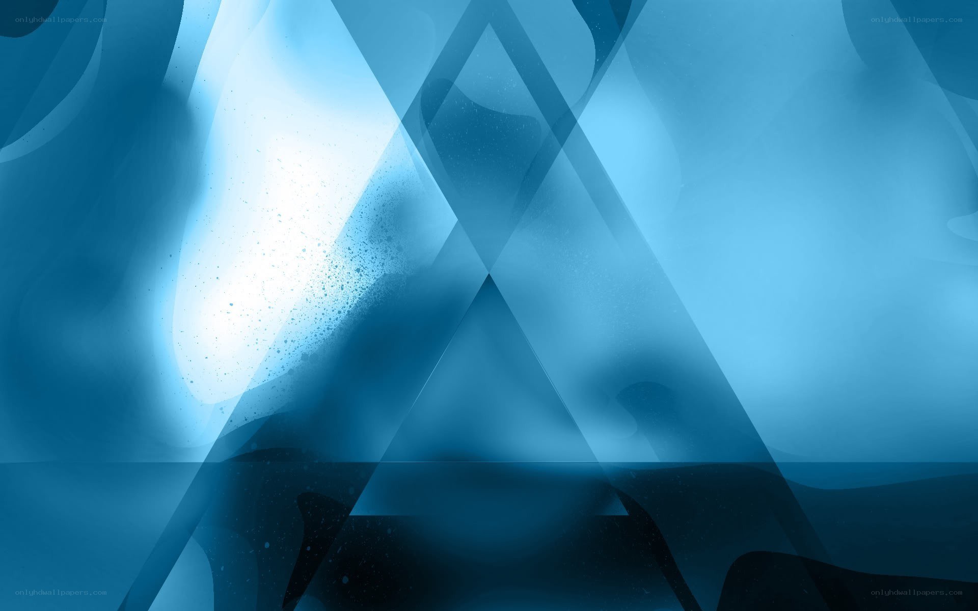 blue abstract geometric design