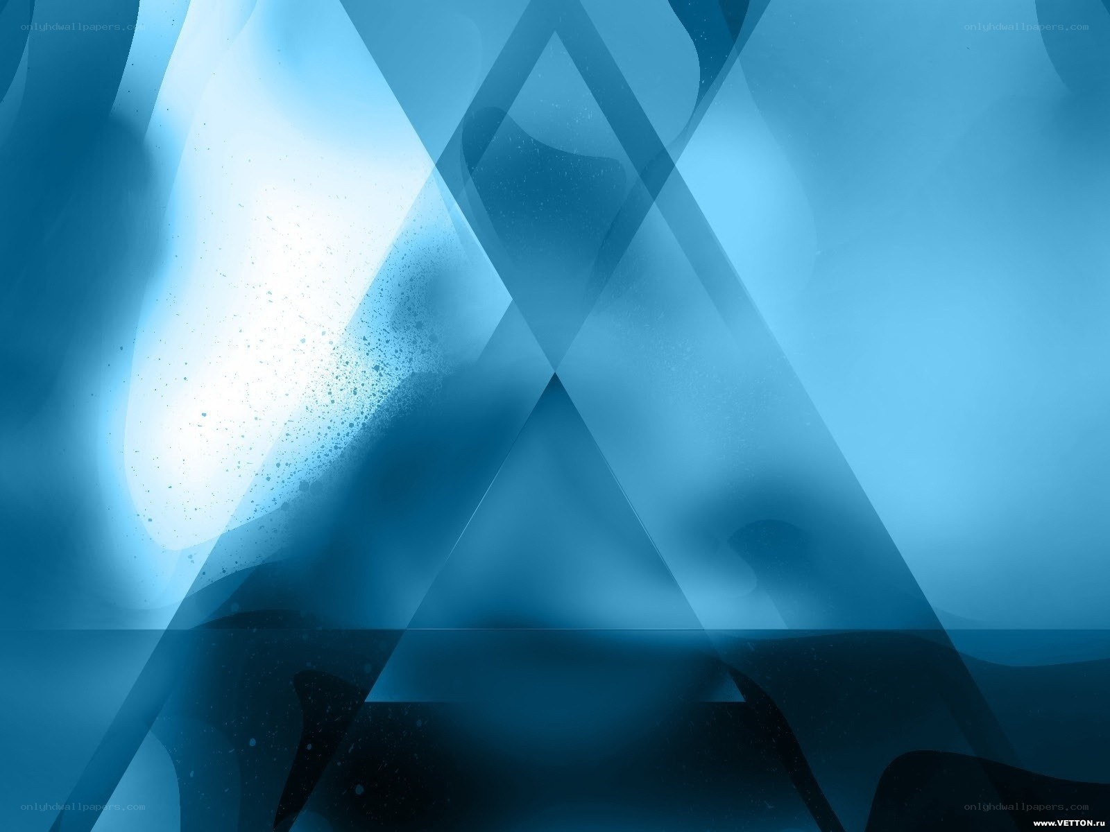 Blue abstract geometric design