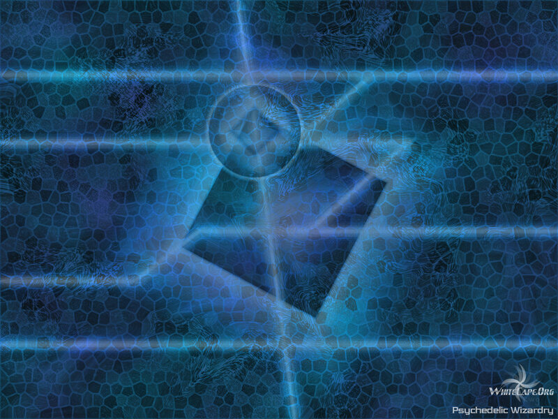 Blue abstract geometric design