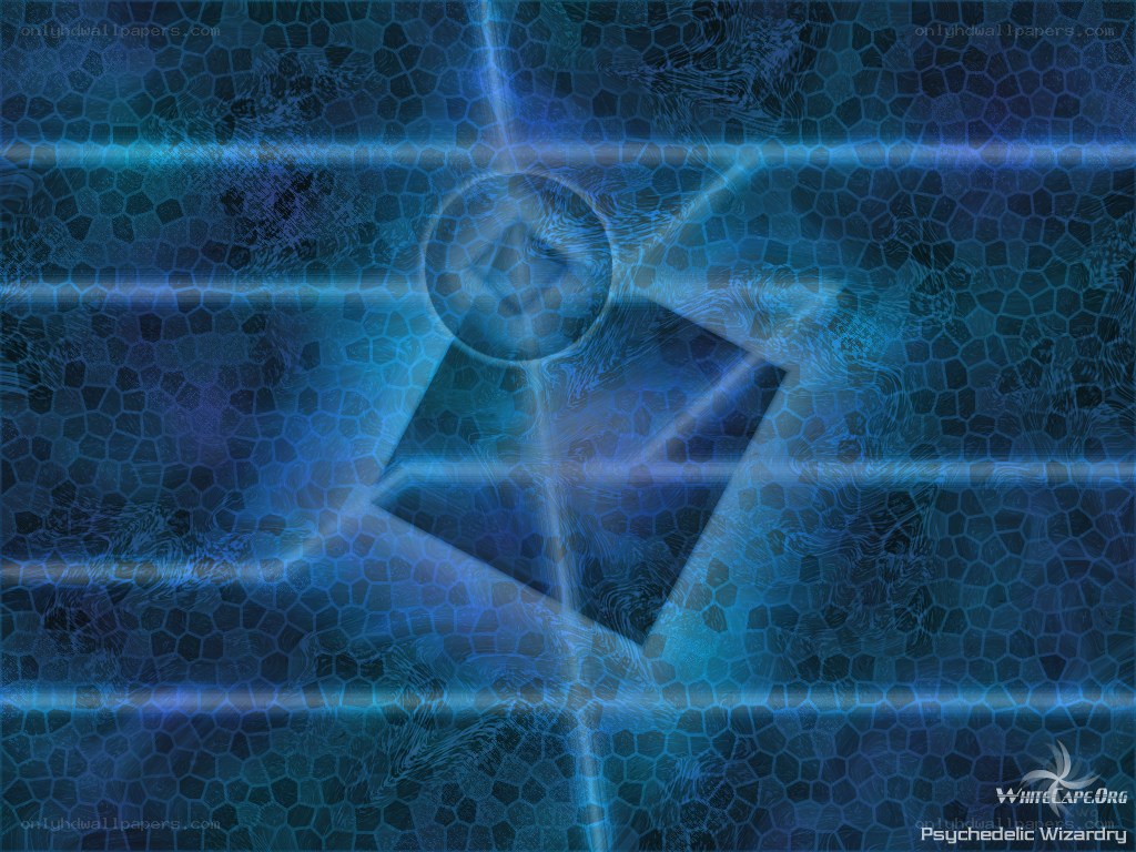 Blue abstract geometric design