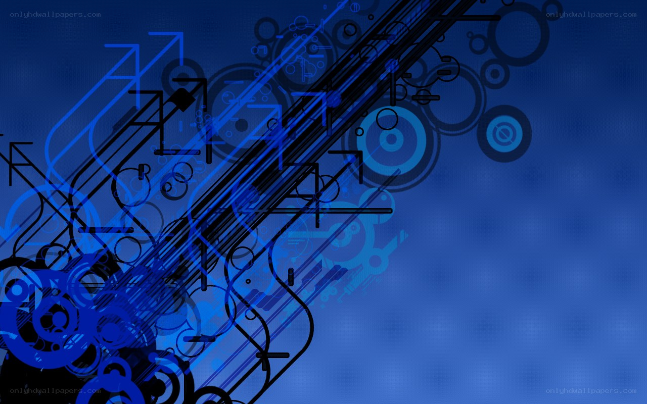 blue abstract geometric design