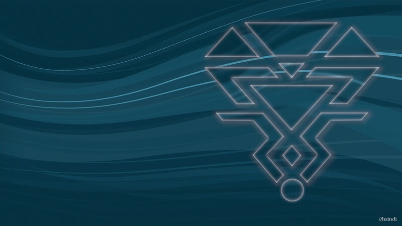 blue abstract geometric design