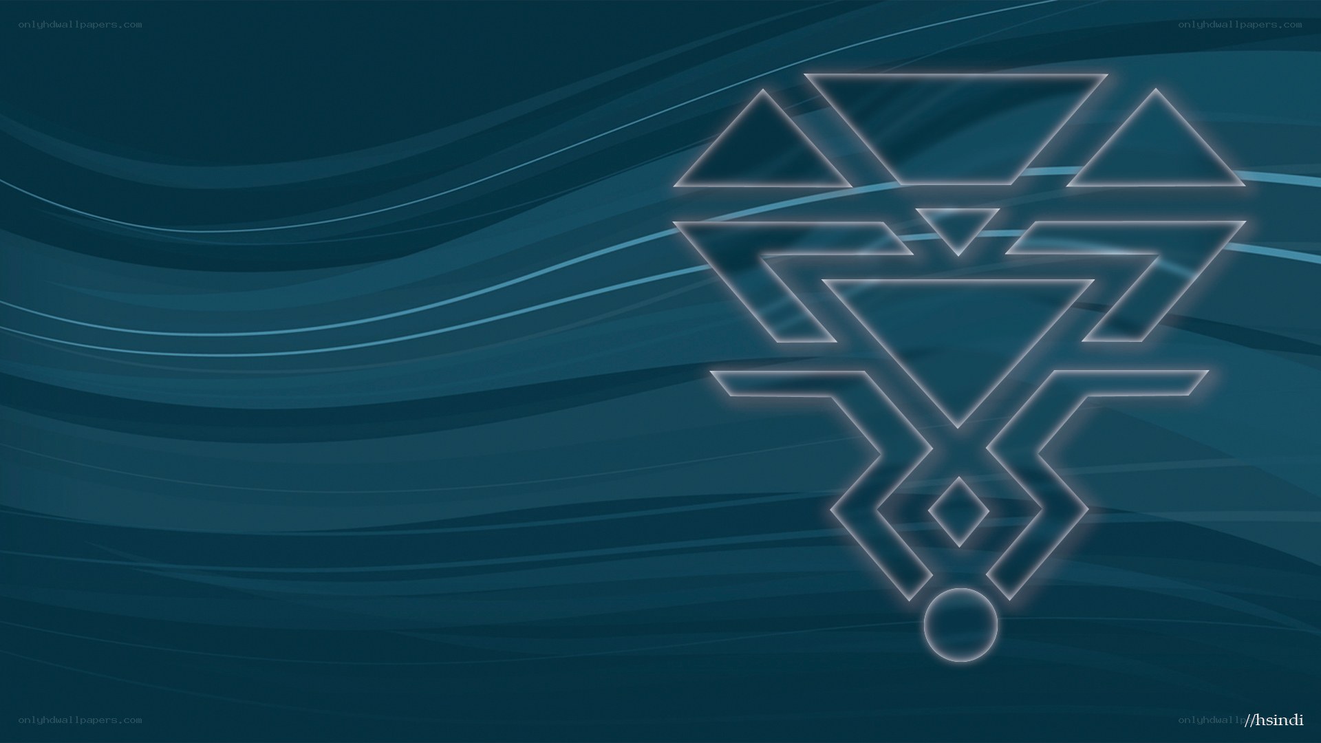 blue abstract geometric design
