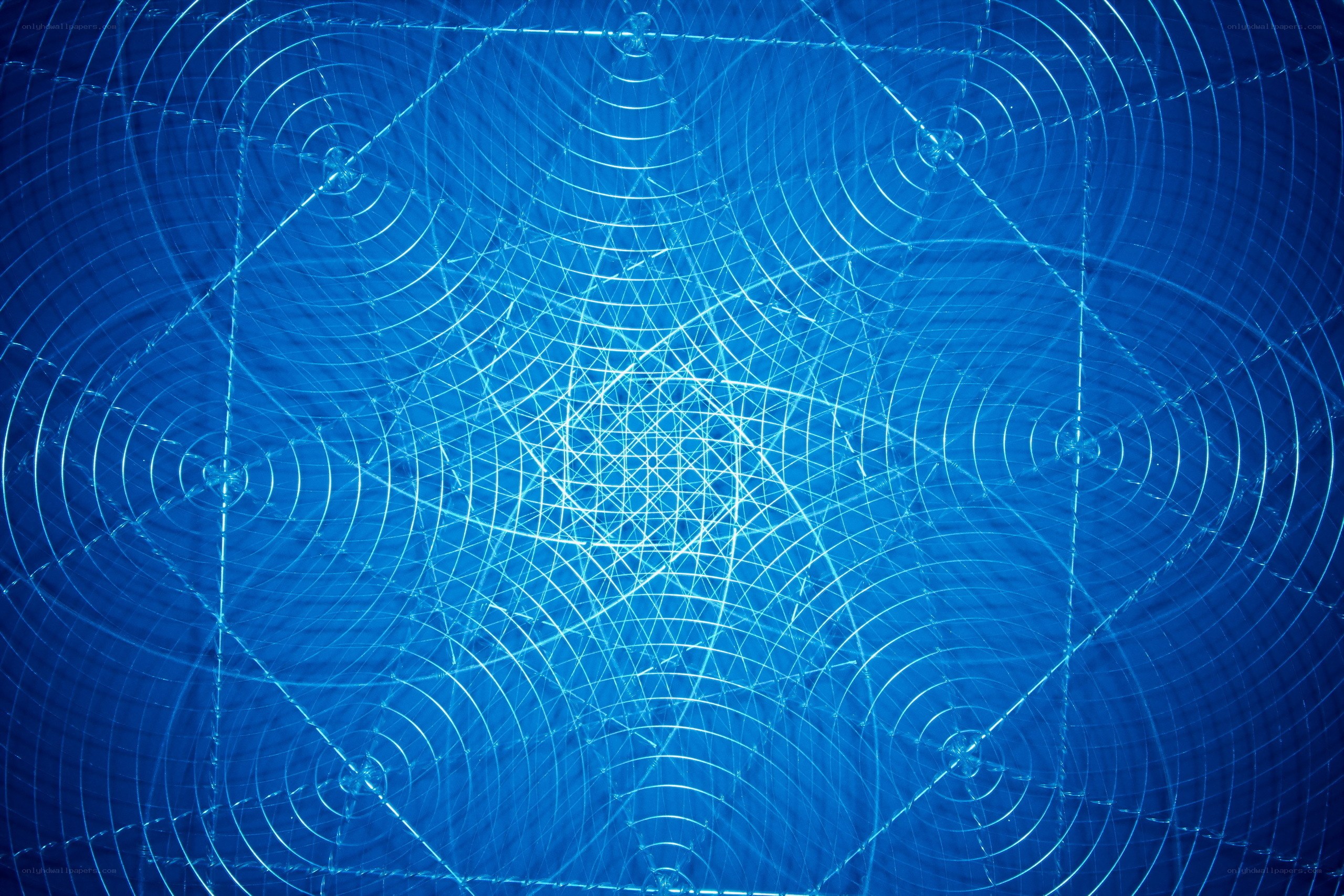 blue abstract geometric pattern