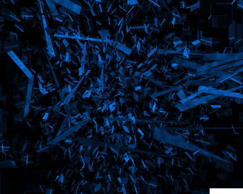 blue abstract geometric pattern