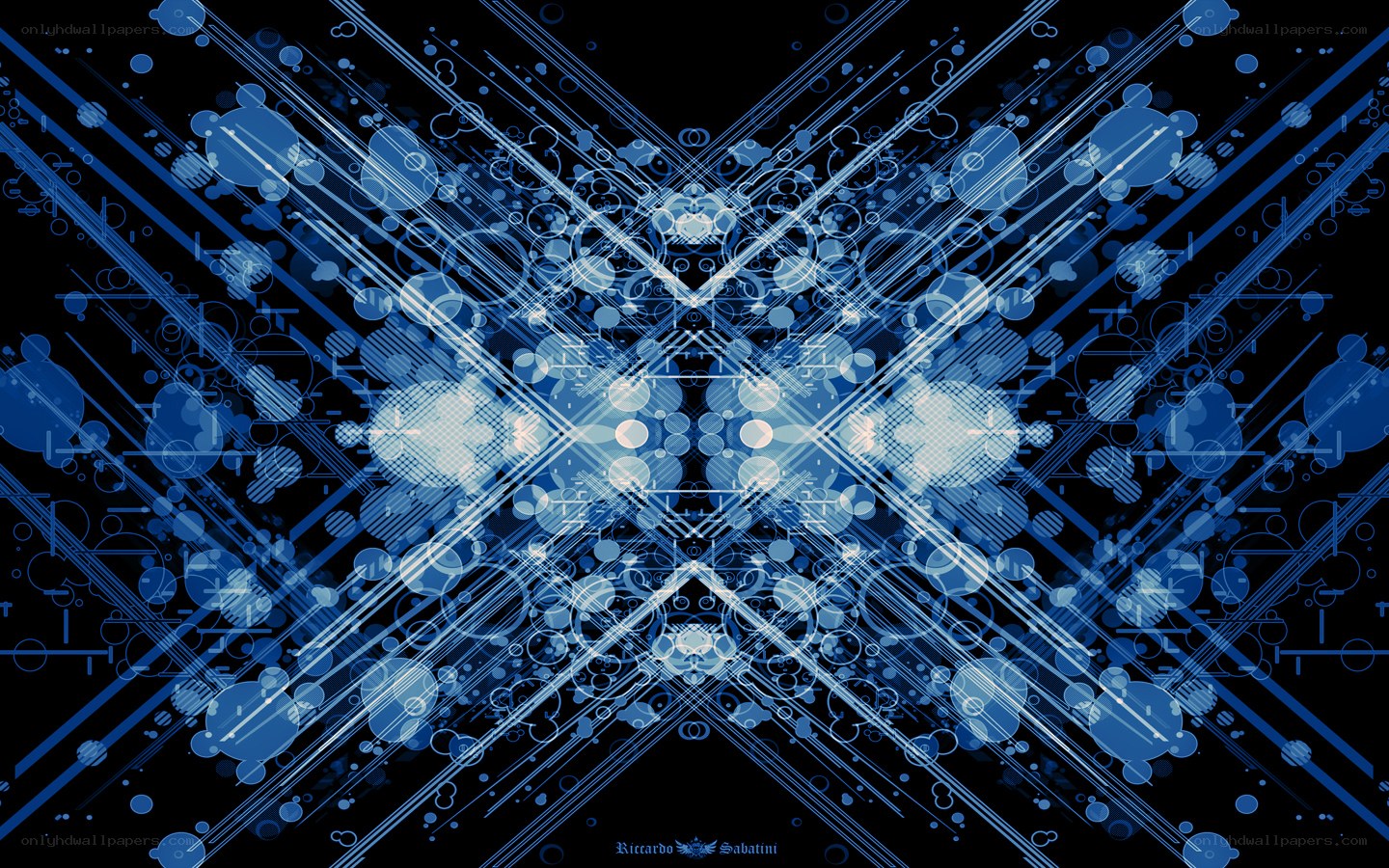 blue abstract geometric pattern