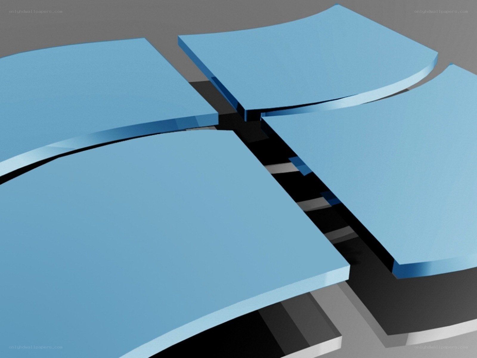 blue abstract geometric shapes