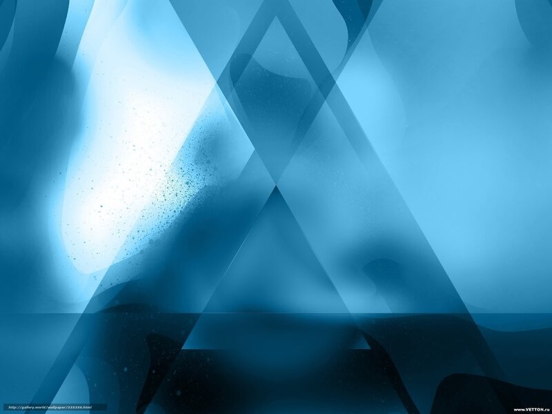 Blue Abstract Geometric Shapes — Calm