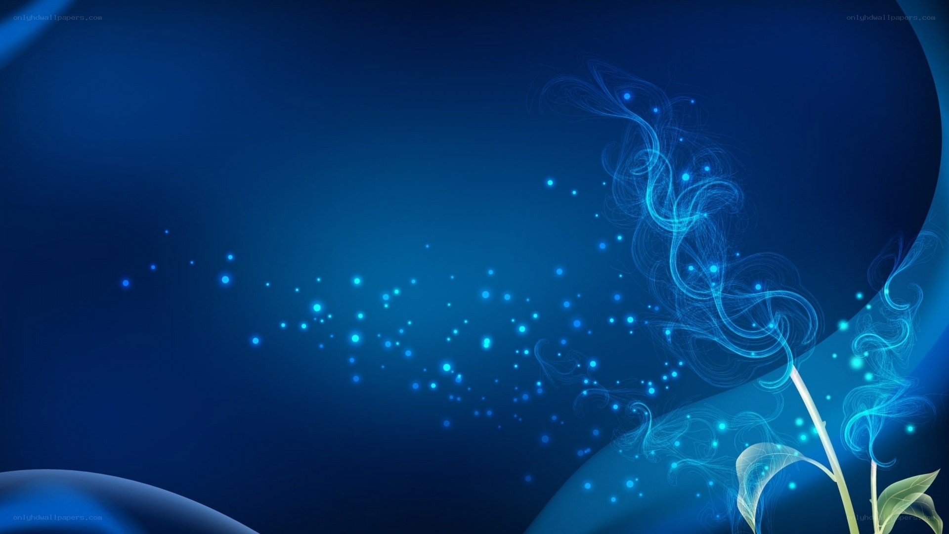 blue abstract glowing design