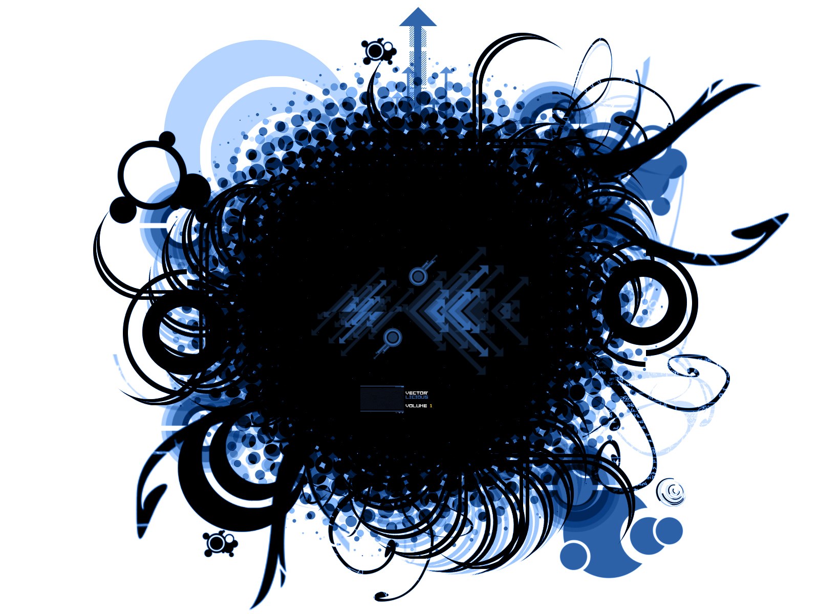 blue abstract grunge design