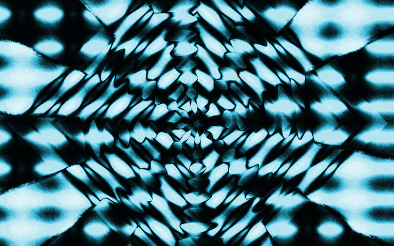 blue abstract kaleidoscopic pattern