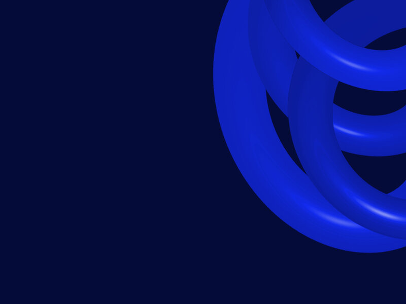 blue abstract knot design