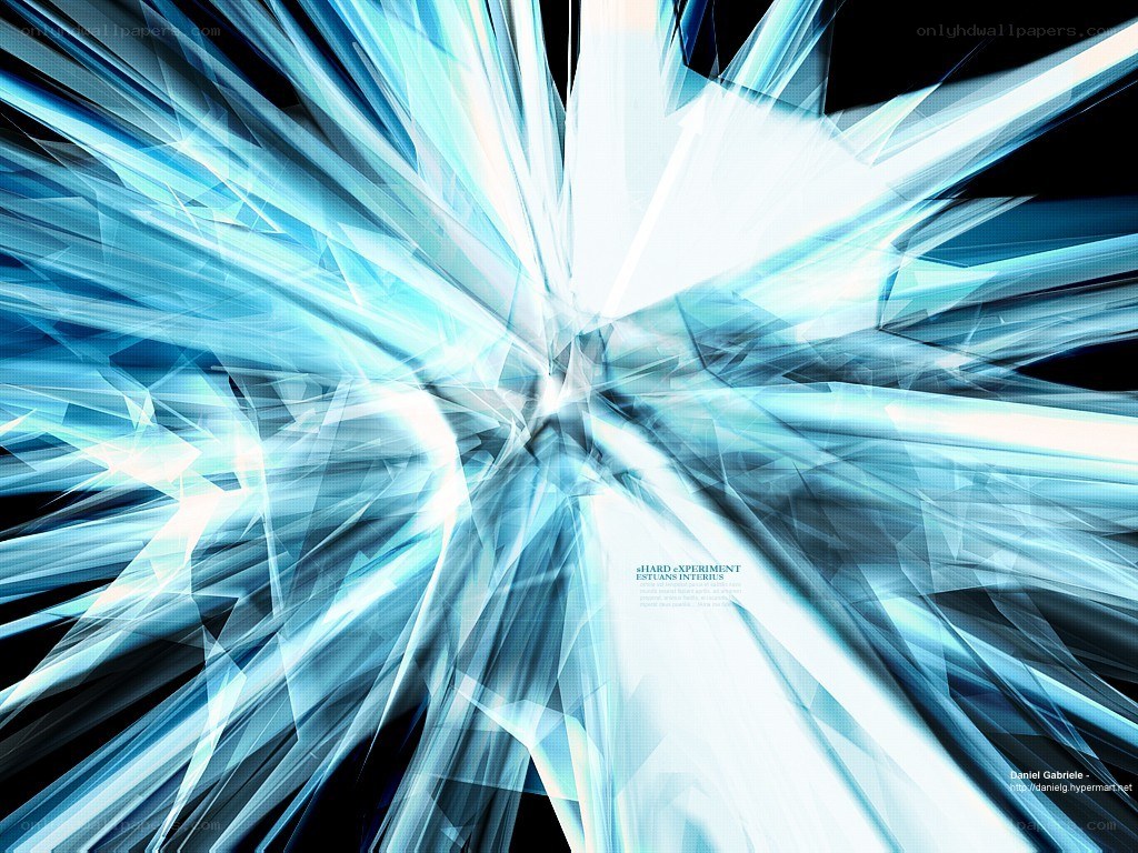 blue abstract light burst