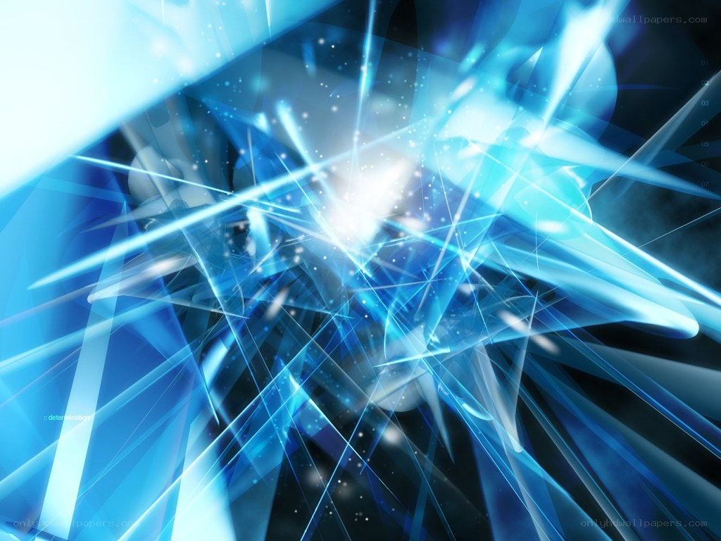 blue abstract light burst