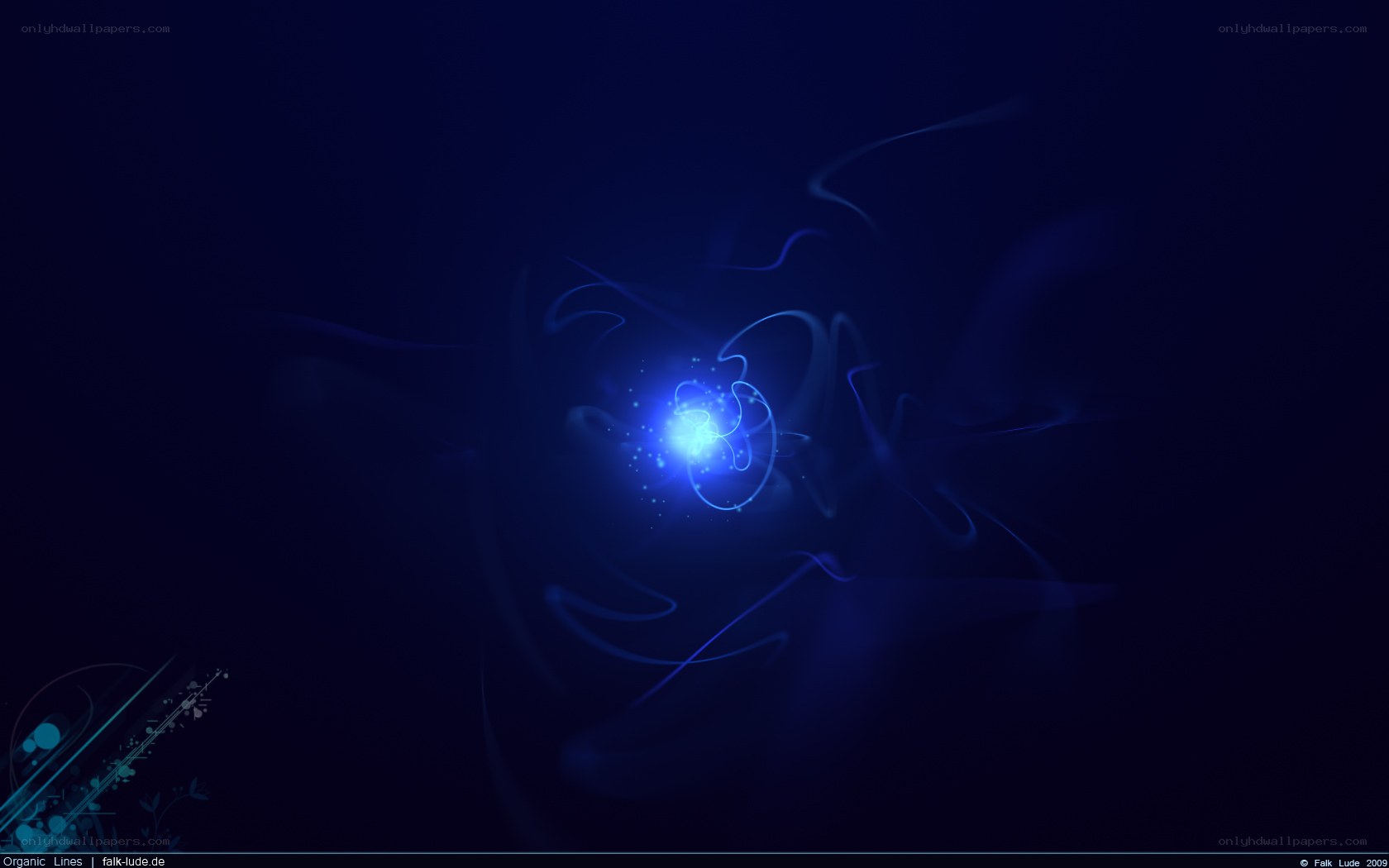 Blue abstract light design
