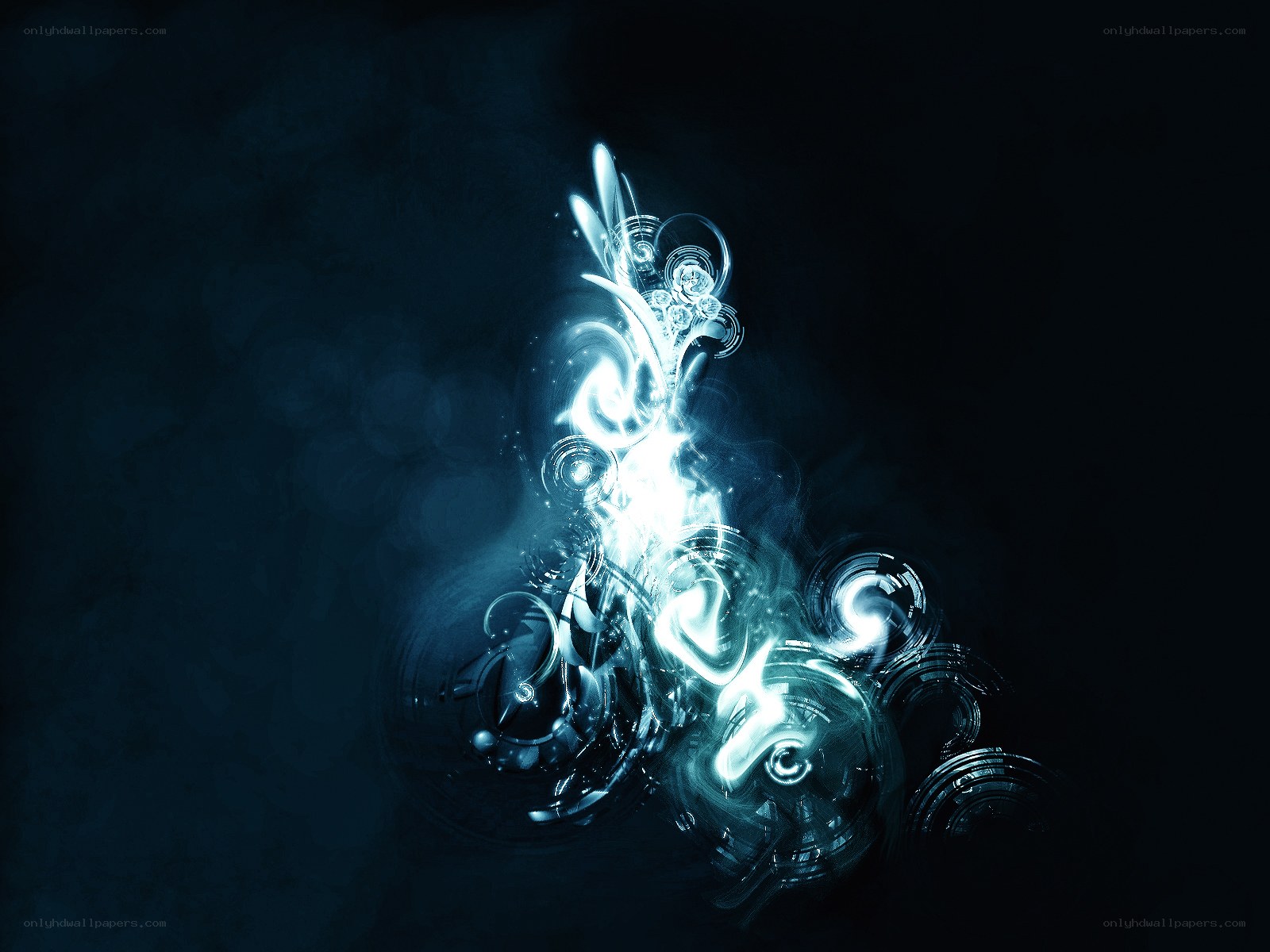 blue abstract light design
