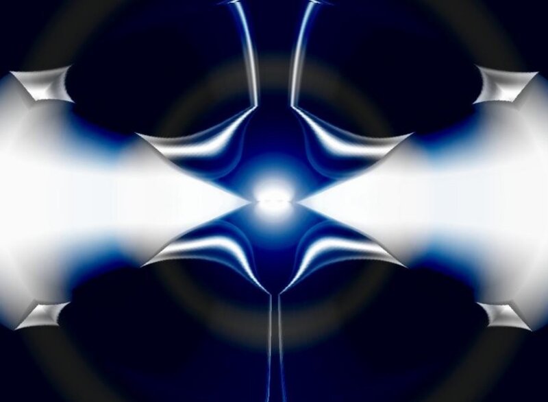 blue abstract light pattern