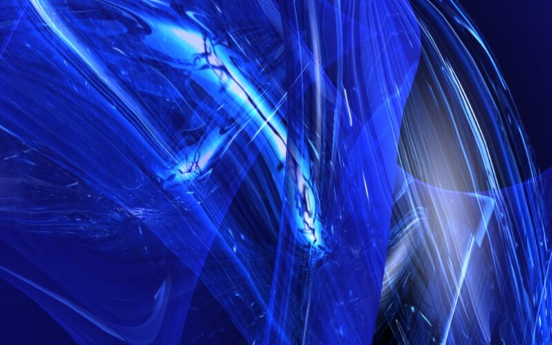 Blue Abstract Light Streaks — Dynamic, Motion