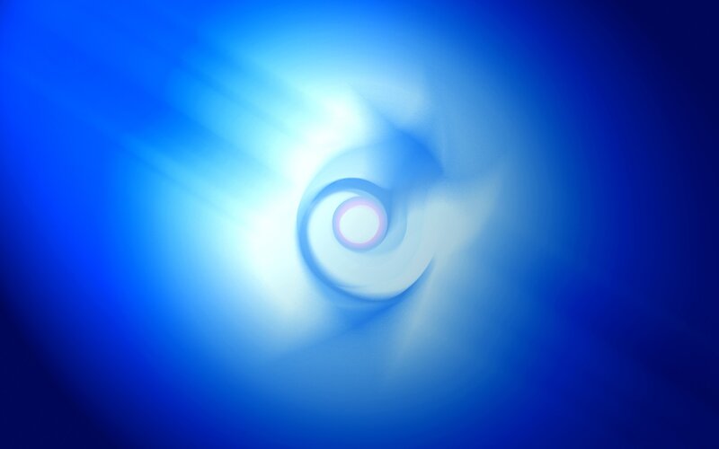blue abstract light swirl