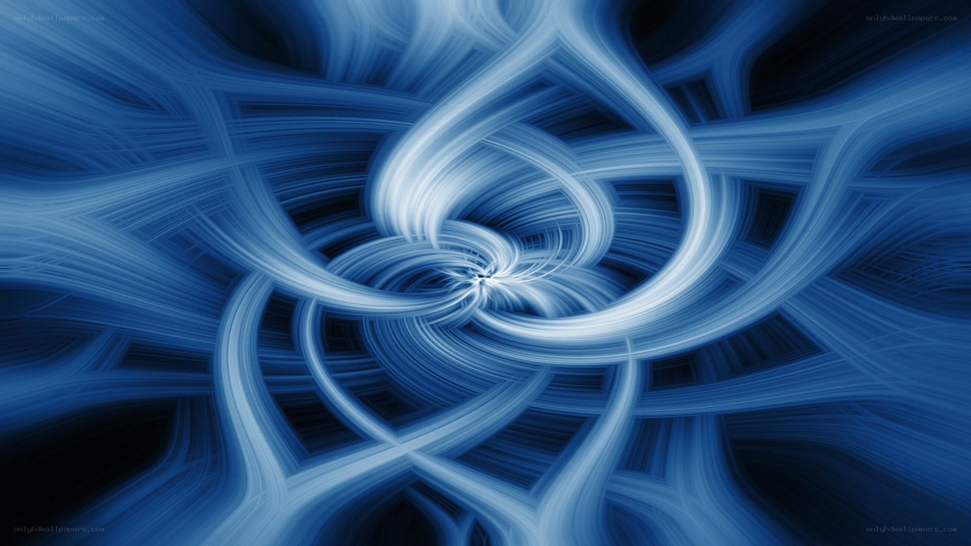 blue abstract light swirl