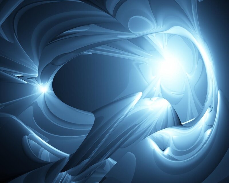Blue abstract light swirl