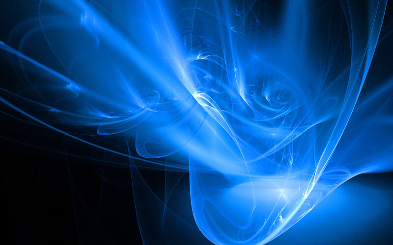 Blue abstract light swirl