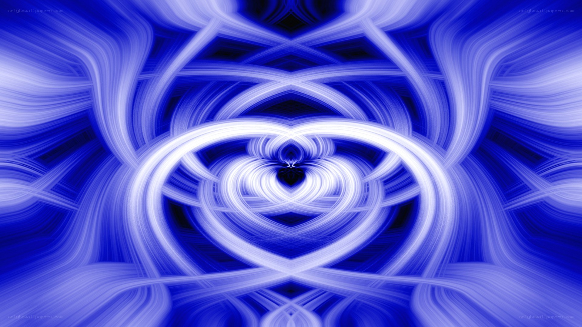 blue abstract light swirls