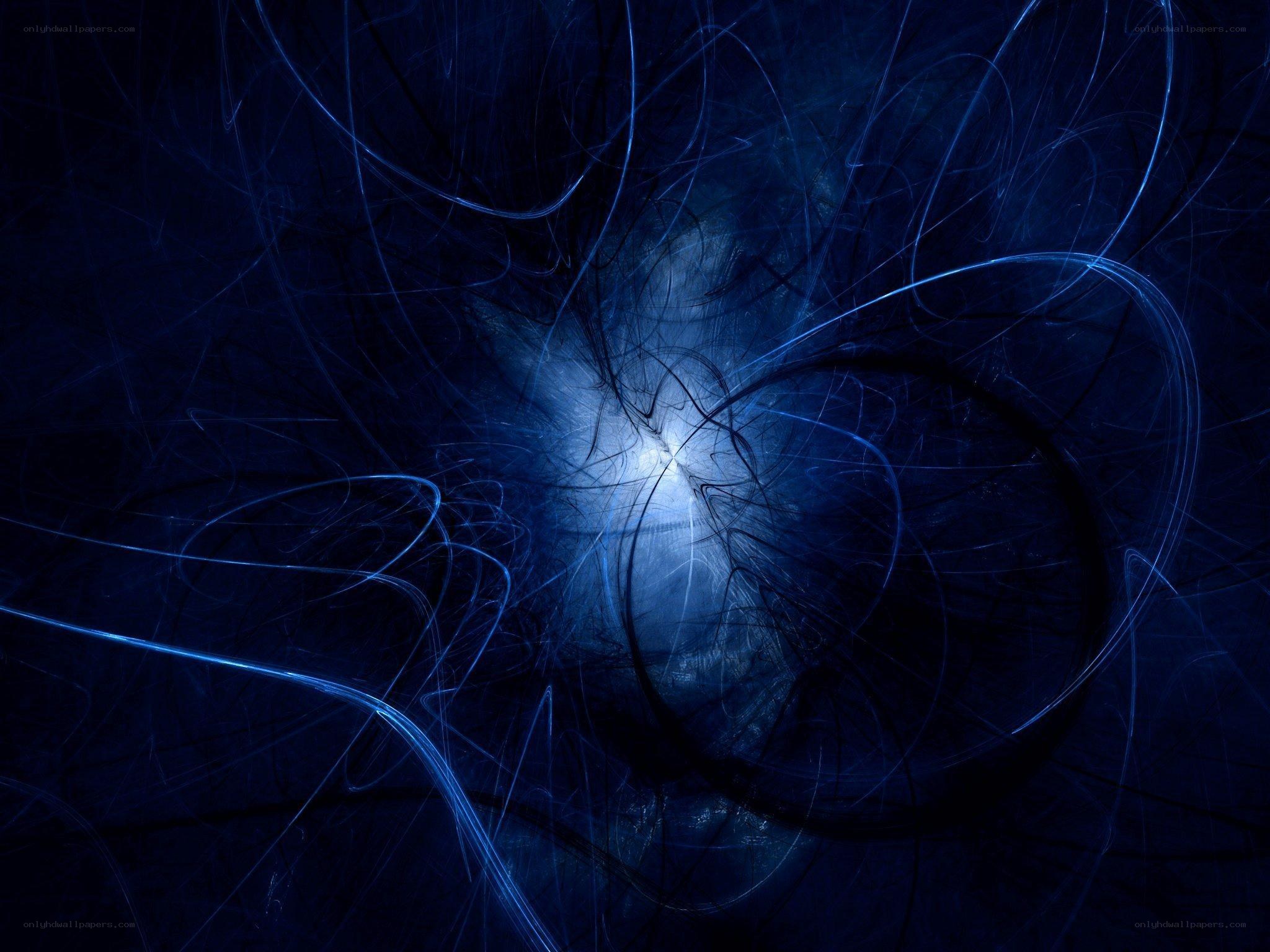 blue abstract light swirls