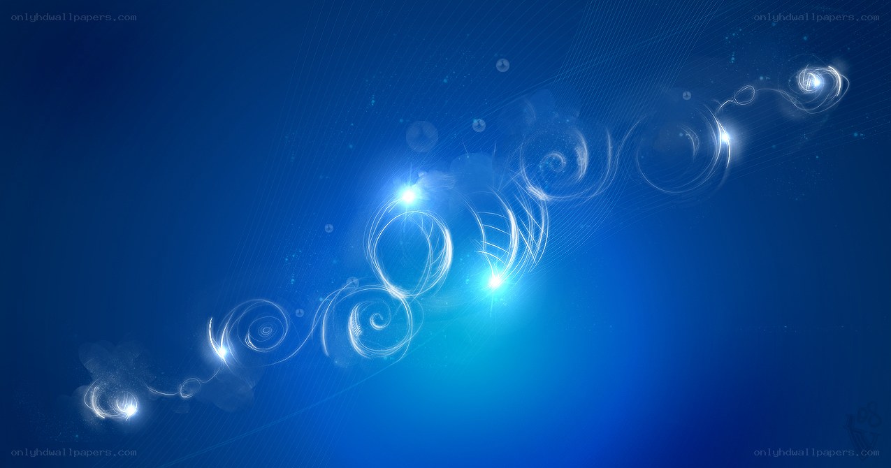 blue abstract light swirls