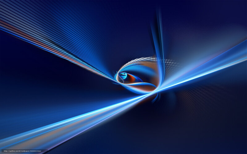 Blue abstract light tunnel