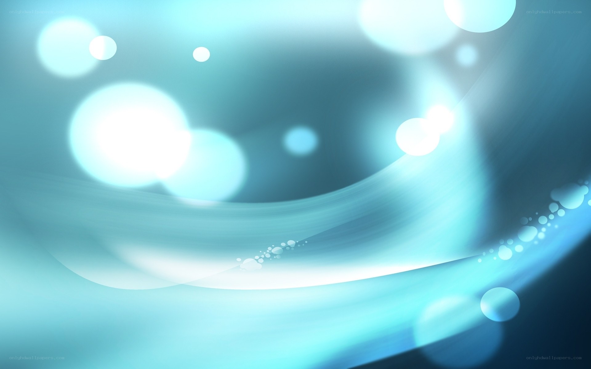 blue abstract light waves