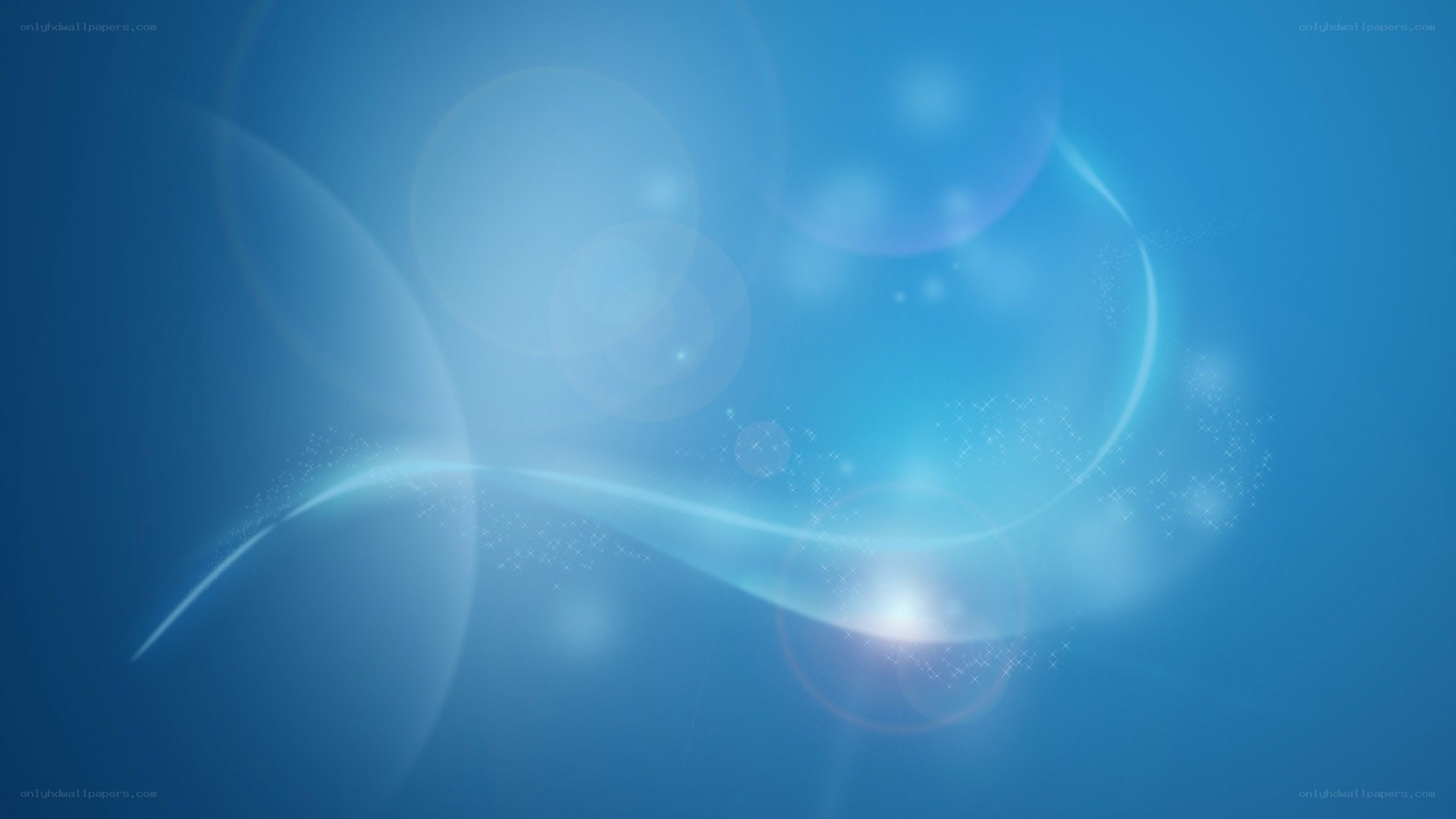blue abstract light waves