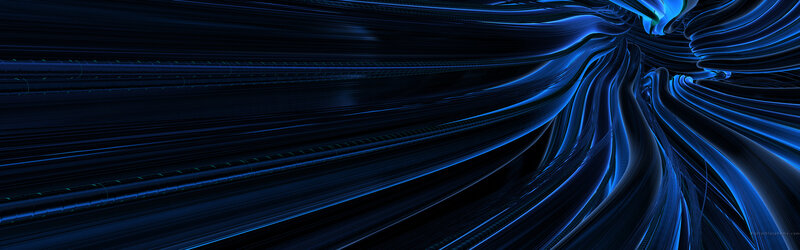 Blue abstract light waves