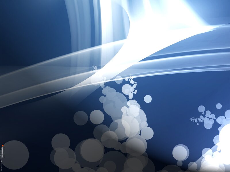 Blue abstract light waves
