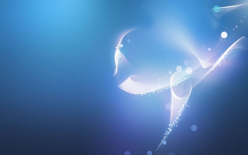 blue abstract light waves