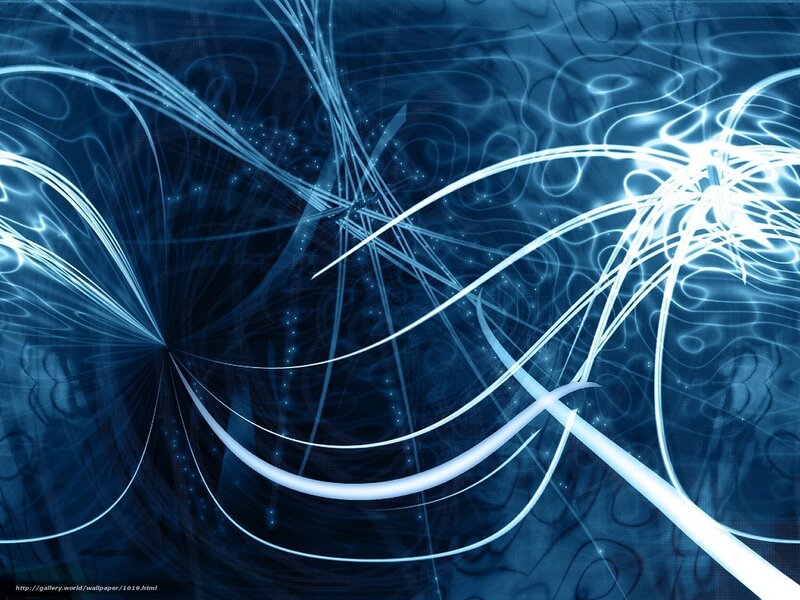 Blue abstract light waves
