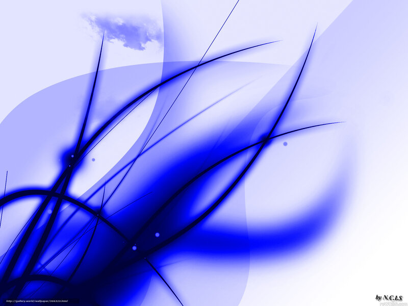 Blue Abstract Lines — Calm, Clouds