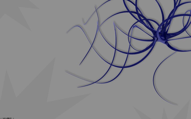 blue abstract lines on gray