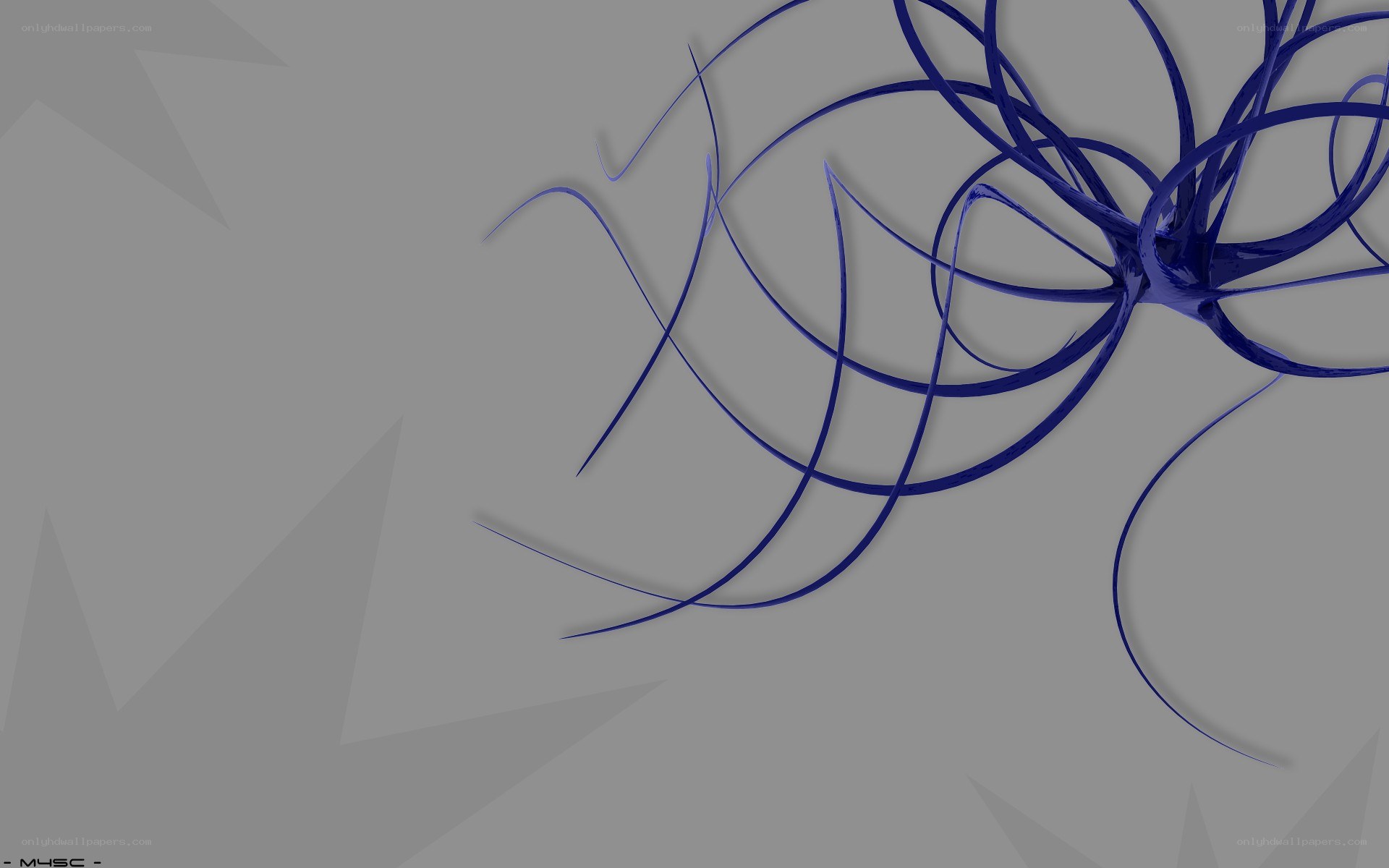 blue abstract lines on gray