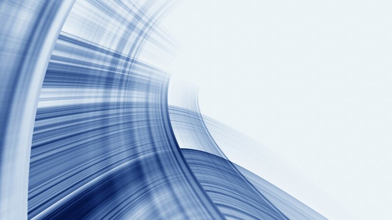 Blue Abstract Lines — White