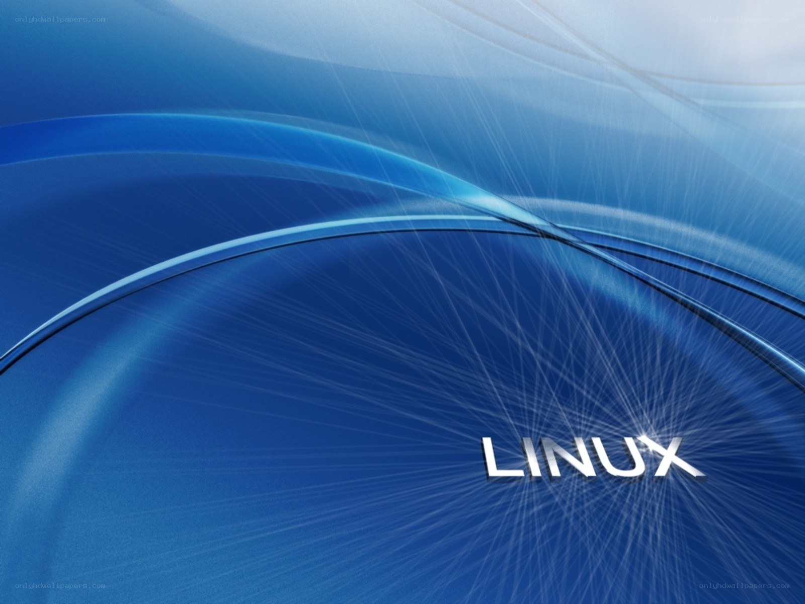 Blue abstract Linux background