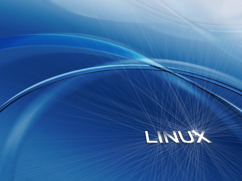 Blue abstract Linux background