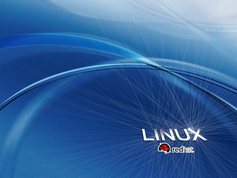 Blue abstract Linux desktop background