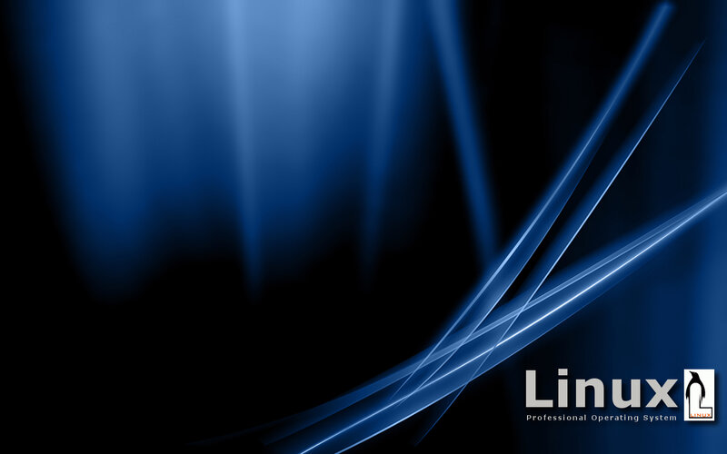 Blue abstract Linux wallpaper