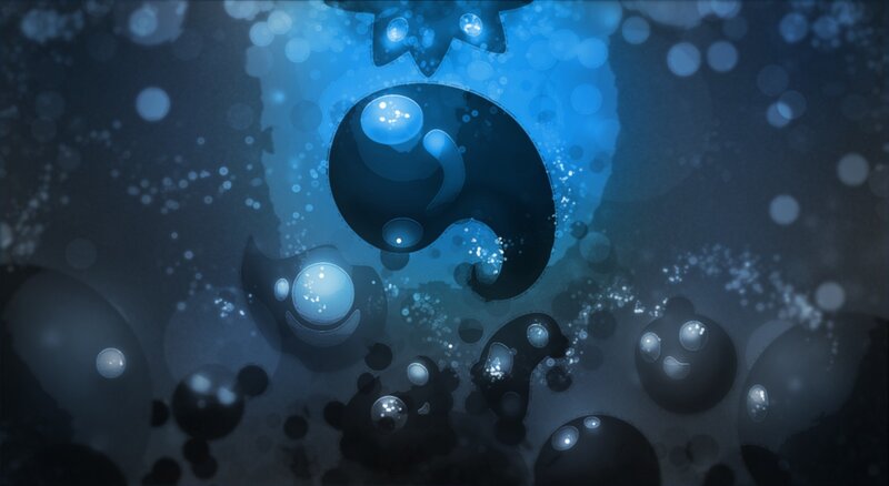 blue abstract liquid animation