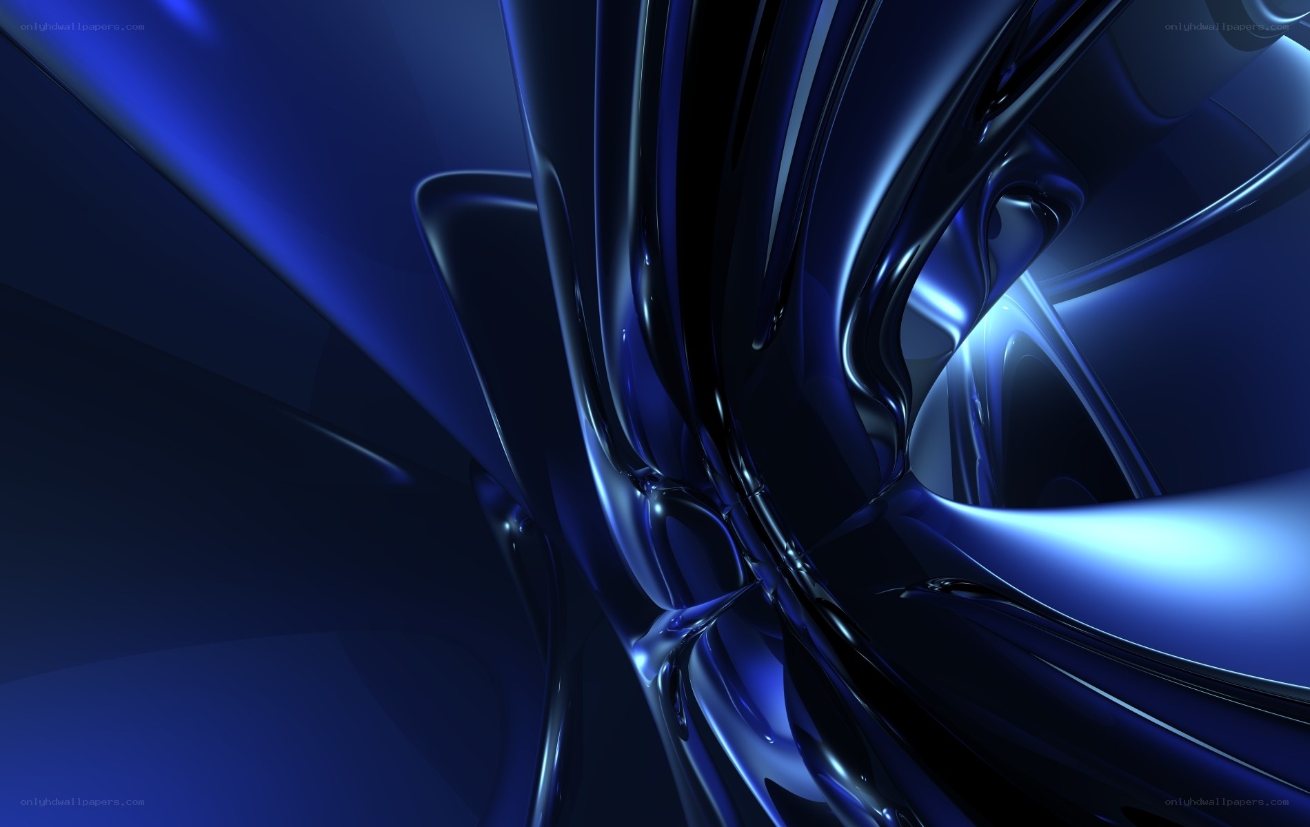 blue abstract liquid design
