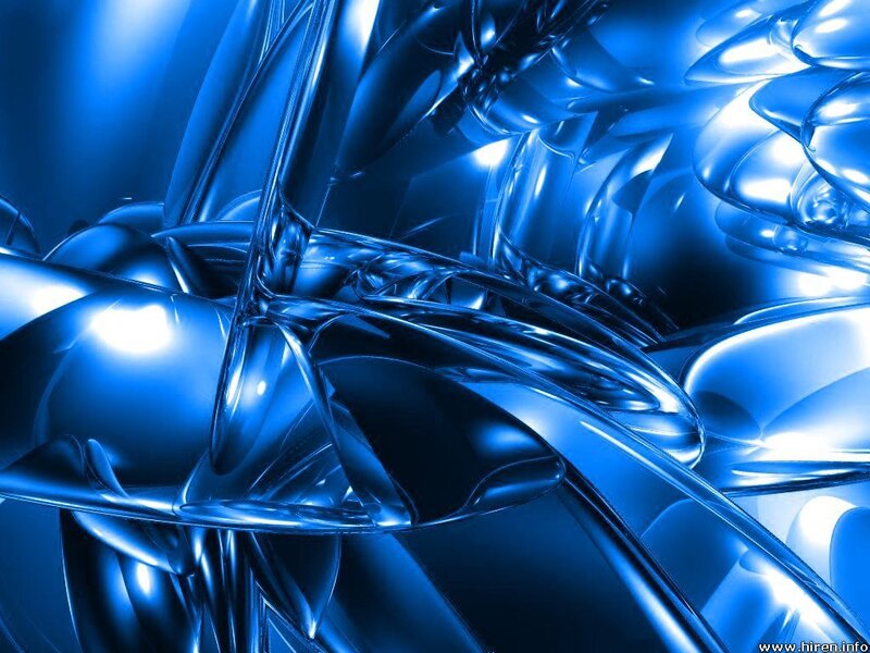 blue abstract liquid shapes
